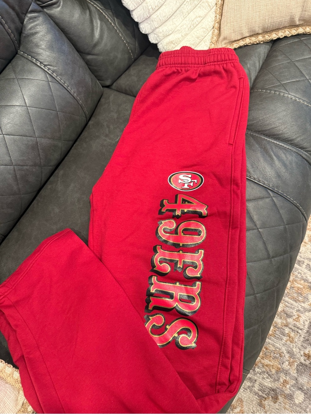 Fanatics Red 49ERS Adult Sweatpants